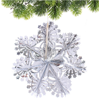 Украшение Снежинка серебро 30см
