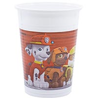 Стаканы Щенячий Патруль, 8 штук, красные