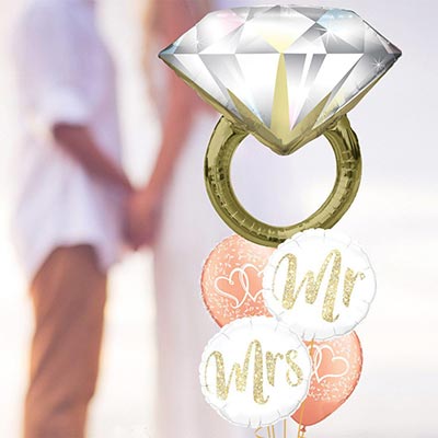 Шар П фигура 5 Кольцо с бриллиантом