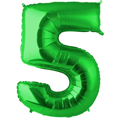 Цифры и числа Шар цифра &quot;5&quot;, 102см Green 1207-2695
