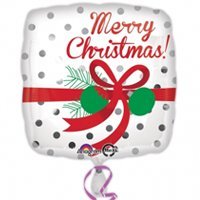 Шар 18", 45см, Горошек Рождество