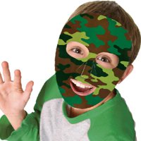 Маски бумажные Камуфляж, 6 штук