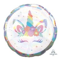 Шар ДЖАМБО Единорог Спящий переливы