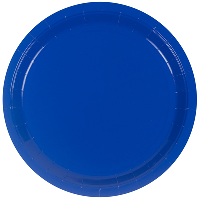 Тарелка синяя 23см 6шт