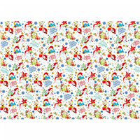 Бумага С НГ Снеговики 100х70см 5шт