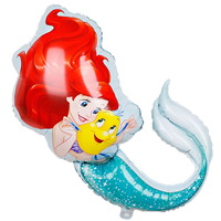 Шар фигура Русалочка Ариэль и Флаундер