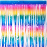 Занавес фольгированный Радуга 1х2м