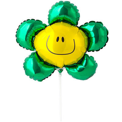 Шарики из фольги Шар Мини фигура Цветок зеленый