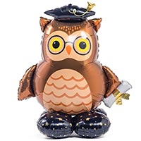 Шар напольный Сова шапочка выпускника