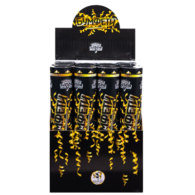 Хлопушка Хлопушка Бумфети Black&Gold 30см серпан