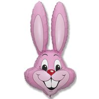 Шар фигура Кролик розовый