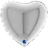Г Б/РИС СЕРДЦЕ 4" Металлик Silver