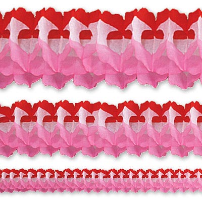Гирлянды Гирлянда Декор 3,6м красно-бело-розовая