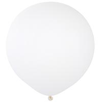 Шар 91см пастель белый, Весёлая Затея