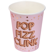 Стакан Гламур Black&Pink FIZZ 250мл8шт