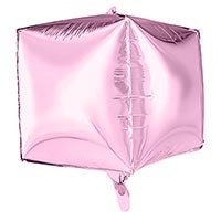 Шар 3D КУБ 35см Металлик Flamingo