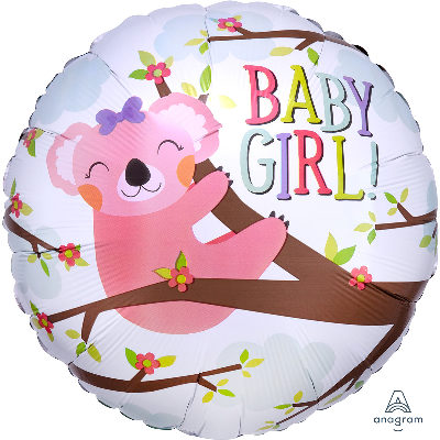 Шар 45см BABY GIRL коала