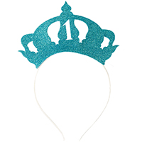 Ободок Корона 1 ГОДИК голубой блеск