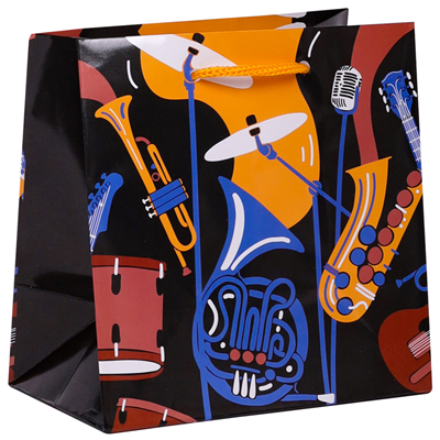 Пакет бум 37x37см Музыкальный
