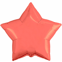 Шар Звезда 45см Металл Coral