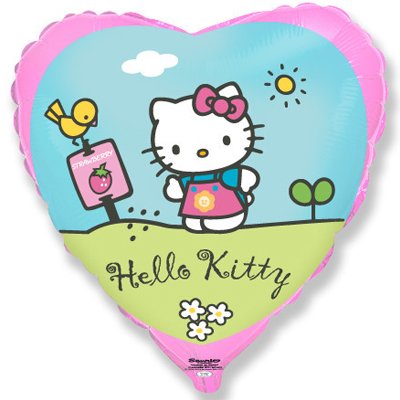Шар 18" Hello Kitty в саду