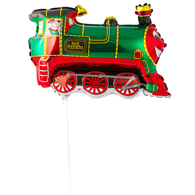 Шарики из фольги Шар Мини фигура Поезд зеленый