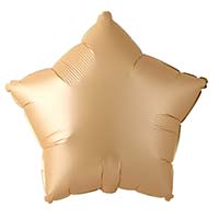 Шар Звезда 45см Сатин Nude