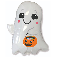 Шар фигура Приведение с тыквой