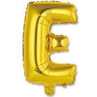 Шар Мини буква "Е", 36см Gold