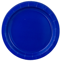 Тарелка синяя 17см 6шт