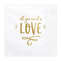 Салфетка ALL YOU NEED IS LOVE 33см20ш/PD