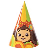 Колпаки С днем рождения Чебурашка 6шт