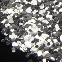 Блестка Конфетти для декора серебро 90гр