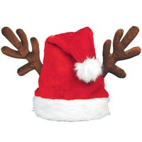 Колпак Санты с рогами оленя