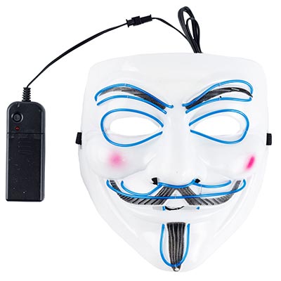 Маска светящаяся неон Вендетта