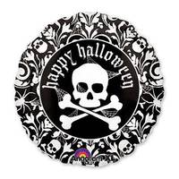 Шар 18" 45см Хэллоуин Череп с орнаментом
