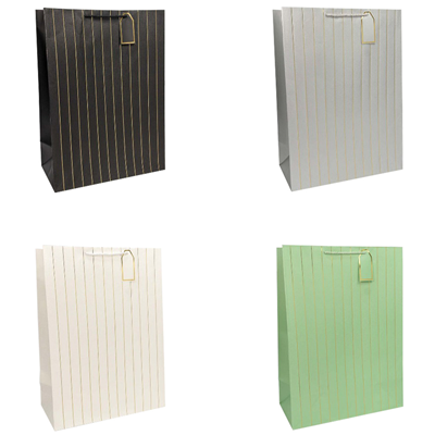 Пакет бум подар Полосы с тис микс 40х55