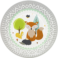 Тарелки малые Лесные Друзья, 6 штук