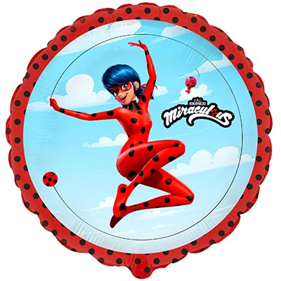 Шарик 45см Леди Баг в полёте