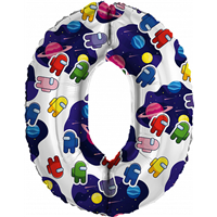 Шар цифра "0", Космонавтики, 81см