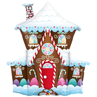 Шар фигура Домик пряничный 37"