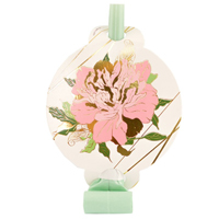 Языки-гудки с картинкой Пионы, 6 шт