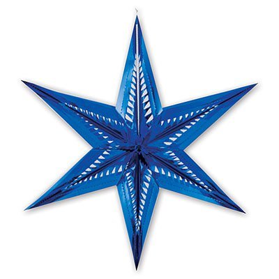 Фигура Звезда 6-ти конечная синяя, 60 см