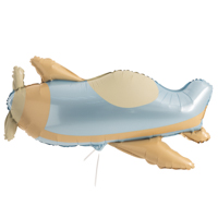 К ФИГУРА Самолет ретро голубой