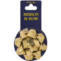 Бант звезда + Лента глиттер Звезды