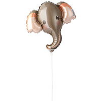 Шар Мини фигура Голова Слона серая