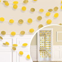 Гирлянда Круги Yellow Sunshine 2,1м 6шт