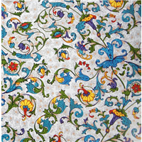 Бумага упак Узоры Барокко синий 67х99см