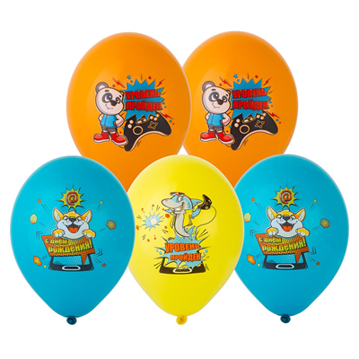 Эпичная Вечеринка Шары 36см Зверюшки-Геймеры 1103-2438