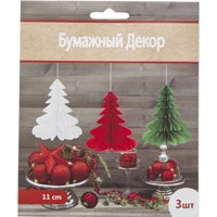 Фигура бум Елка ассорти 11см, 3 штуки